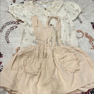 Floral Cream Kids Dress